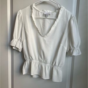 White Topshop Blouse Size 6